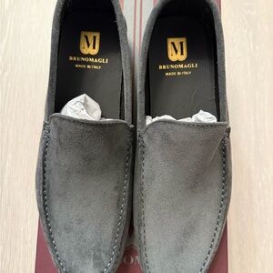 Bruno Magli Charcoal Suede Men's loafers